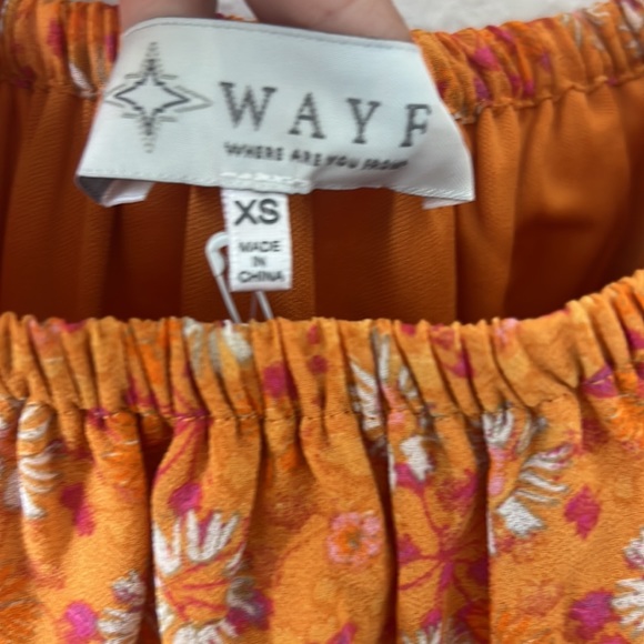 WAYF Orange Daisies Dress - Picture 3 of 5